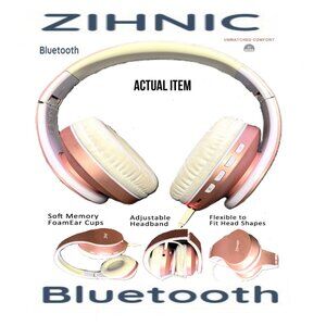 🛑 ZIHNIC Over Ear ➕🆒 HEADPHONES Bluetooth Wireless HEADSET Foldable💸BUY NOW‼️